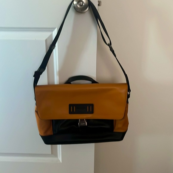 Unisex Coach Terrain Bike Bag in Black and Amber - Picture 2 of 6